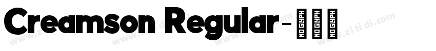 Creamson Regular字体转换